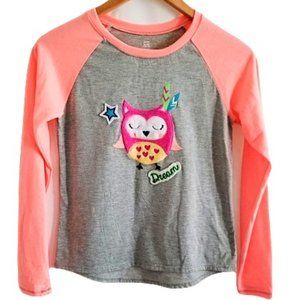 Sleepwear Girls Orange/Gray Long Sleeve Top XL/XG